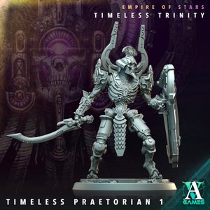 TIMELESS PRAETORIAN da "Empire of Stars - Timeless Trinity" di [Archvillain Games] | Miniatura da 32 mm | Stampa 3D 16K