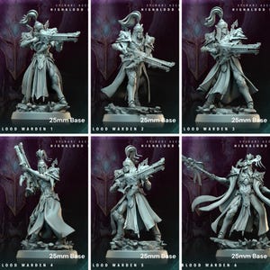 HIGHBLOOD WARDEN from &quot;Sylvari Ascendants - Highblood Legacy&quot; [Archvillain Games] | 16K 3D printing | Tabletop | Wargaming | PnP | 32mm miniature