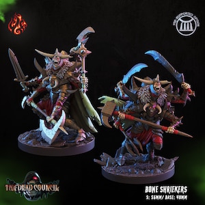 BONE SHRIEKERS z "The Dead Council" autorstwa [Crippled God Foundry] | Druk 3D 16K | Długopis i papier | Blat stołu | Gry wojenne