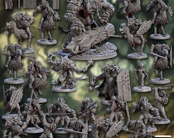 Complete set: "Ironkeep War-Trolls" by [Artisan Guild] | 16K 3D print | Pen and Paper | Tabletop | Wargaming