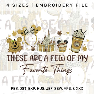 Walt Magical Kingdom Fairy Tale Embroidery File - A Few of My Favourite Things - Magical Embroidery Designs - Embroidery File - EMB-0000021