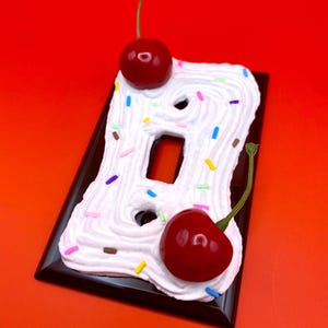 Cherry Cake Light Switch Cover: Retro Home Decor