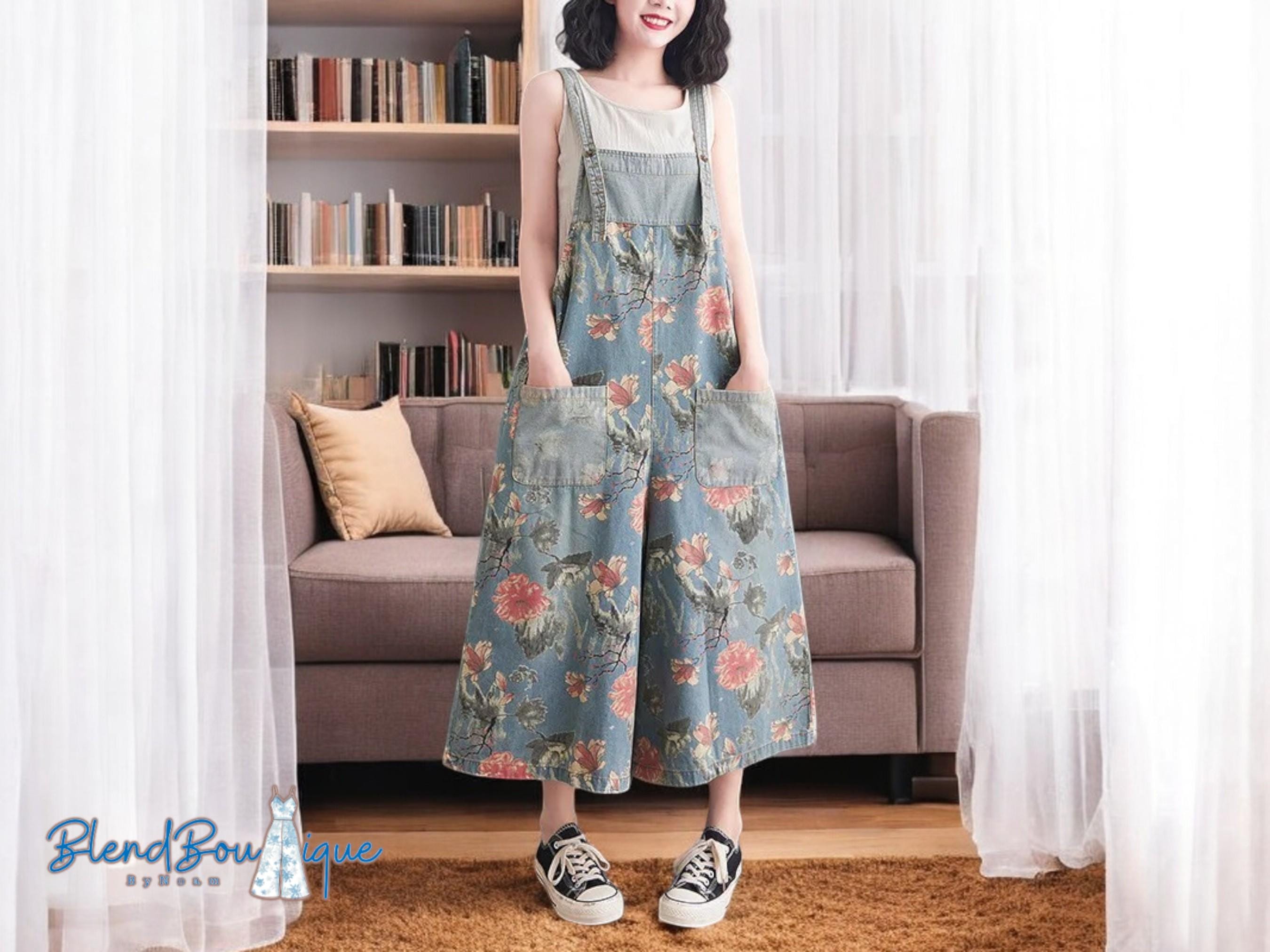 Floral Overalls - Etsy