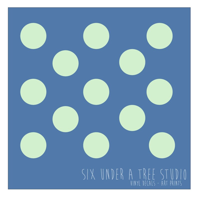 48 Polka Dots Wall Vinyl Decals Art Graphics Stickers Etsy