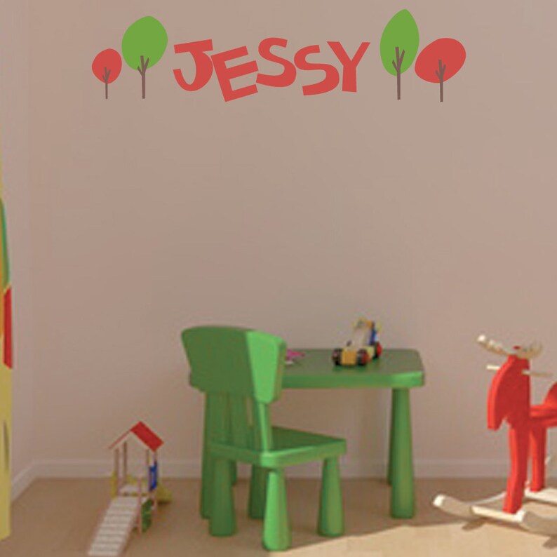 Adorable Name Wall Vinyl Decals Art Graphics Stickers Etsy