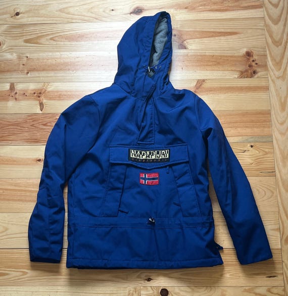 Vintage 90s Napapijri Jacket | Fleece-lined Windbreaker & Classic