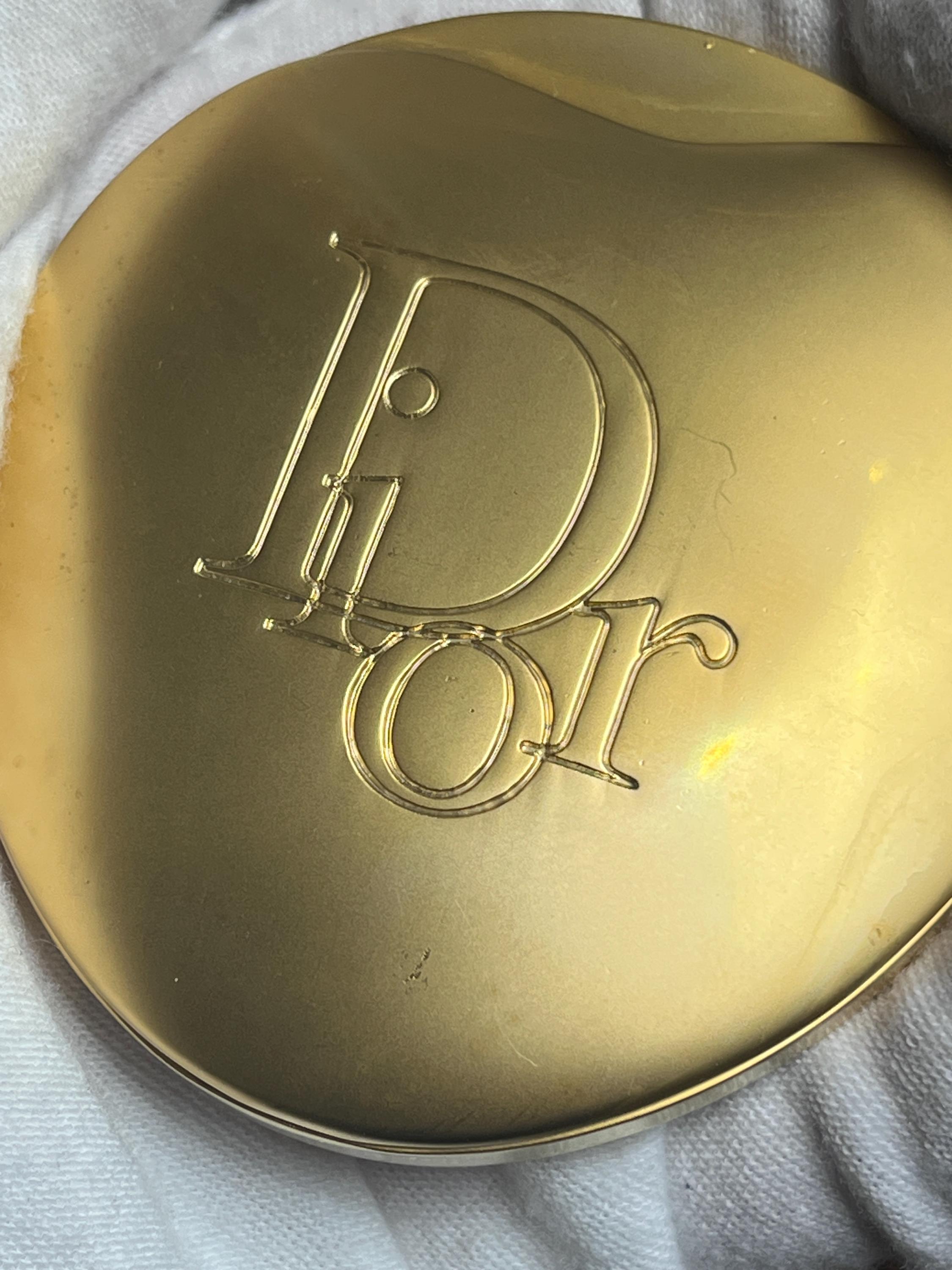 Christian Dior Heart Compact Mirror Gold Tone Vanity Pouch - Etsy