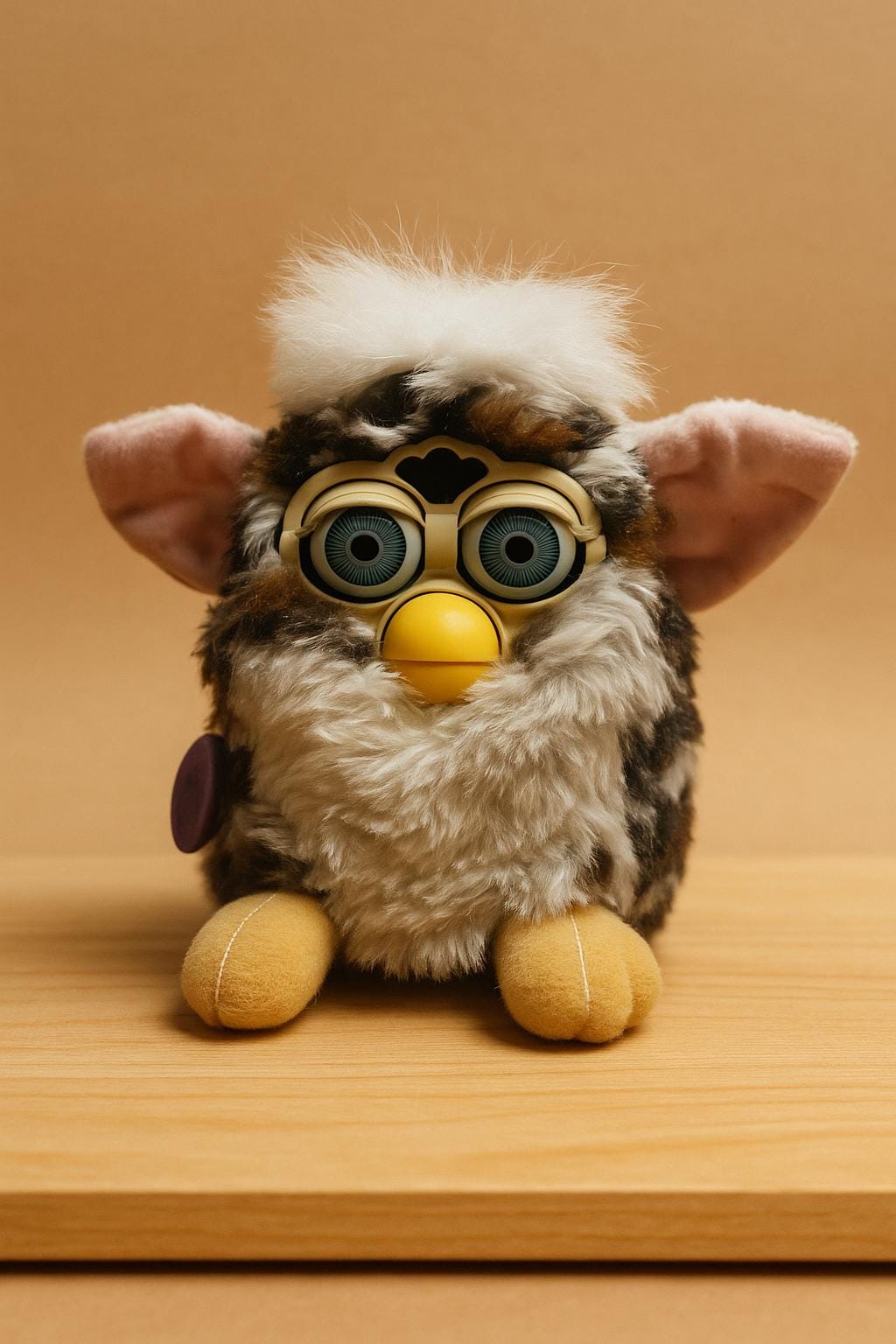1999 Snow Leopard Furby • Rare 1998 Model • Working (no