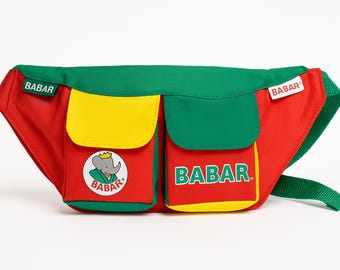 Sac banane Babar vintage des années 1990 : neuf avec étiquette, objet de collection rétro