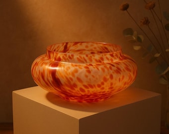 Mid-Century Murano Glass Vase | Hand-Blown Italian Art Glass | Vintage Collectible Home Decor