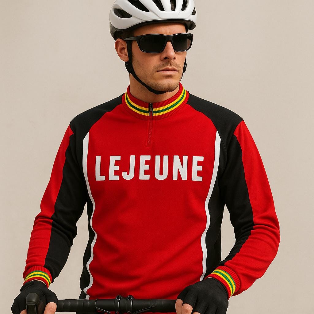 70's フランス製 LEJEUNE サイクリングジャージ ヴィンテージ 1970 年代 Lejeune サイクリング ジャージ | Tricots DU