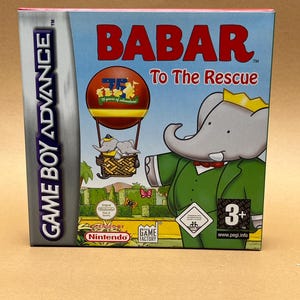 ババール：救出へ GBA | シールドPALバージョン 2006 | 教育アドベンチャーカートリッジ