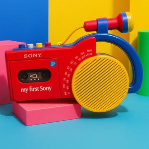 Vintage Sony My First Radio CFM-2300: tecnologia retrò anni &#39;80