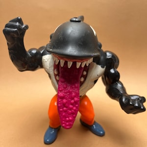 Vintage 1995 Street Haie Moby Lick Actionfigur | Seltenes Mattel Sammlerstück