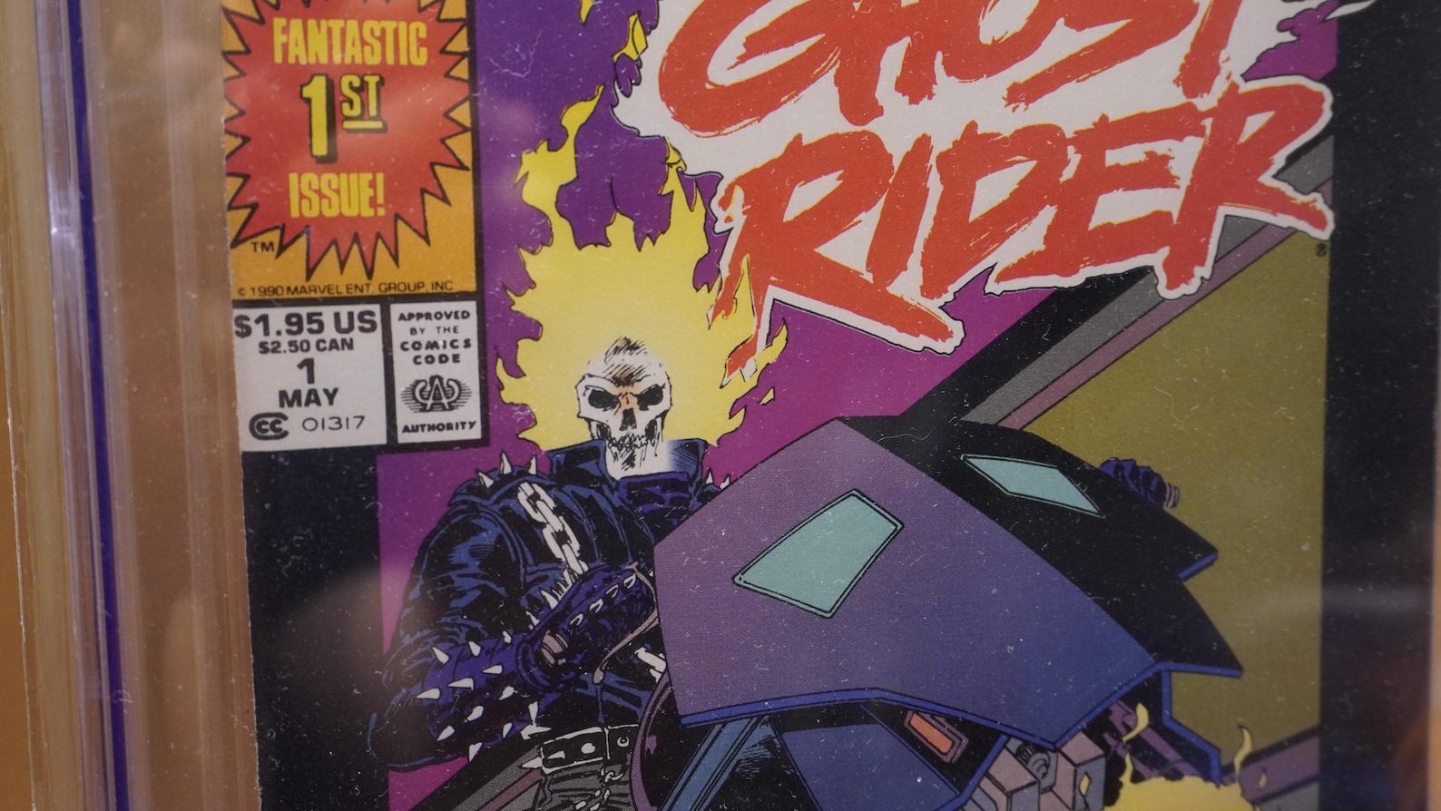 Ghost Rider #1 CGC 9.8 1990 Marvel Comic 1st Danny Ketch Deathwatch ...