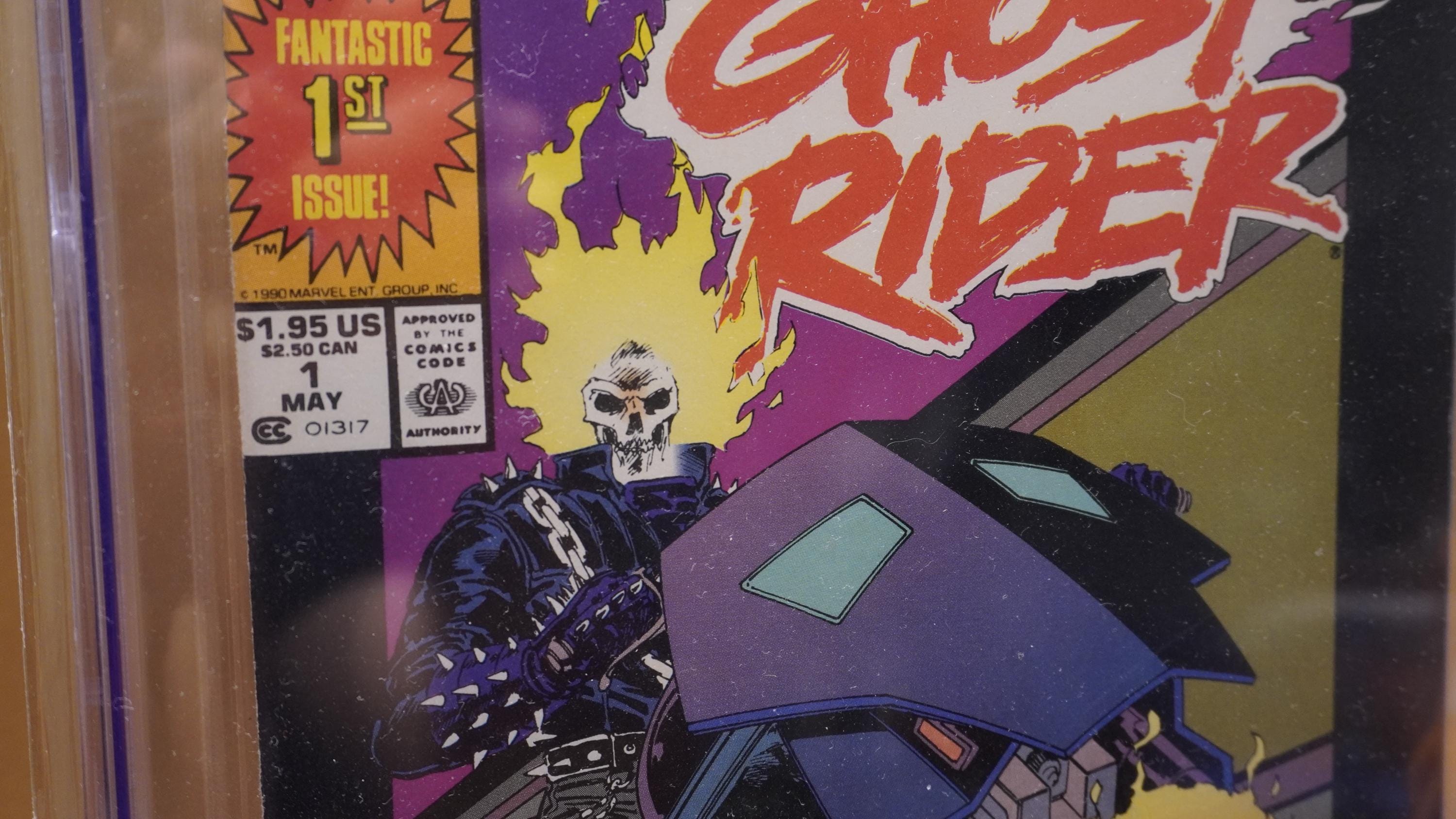 Deathwacth Ghost Rider Ghost Rider #1 CGC 9.8 1990 Marvel Comic 1st Danny Ketch Deathwatch ...