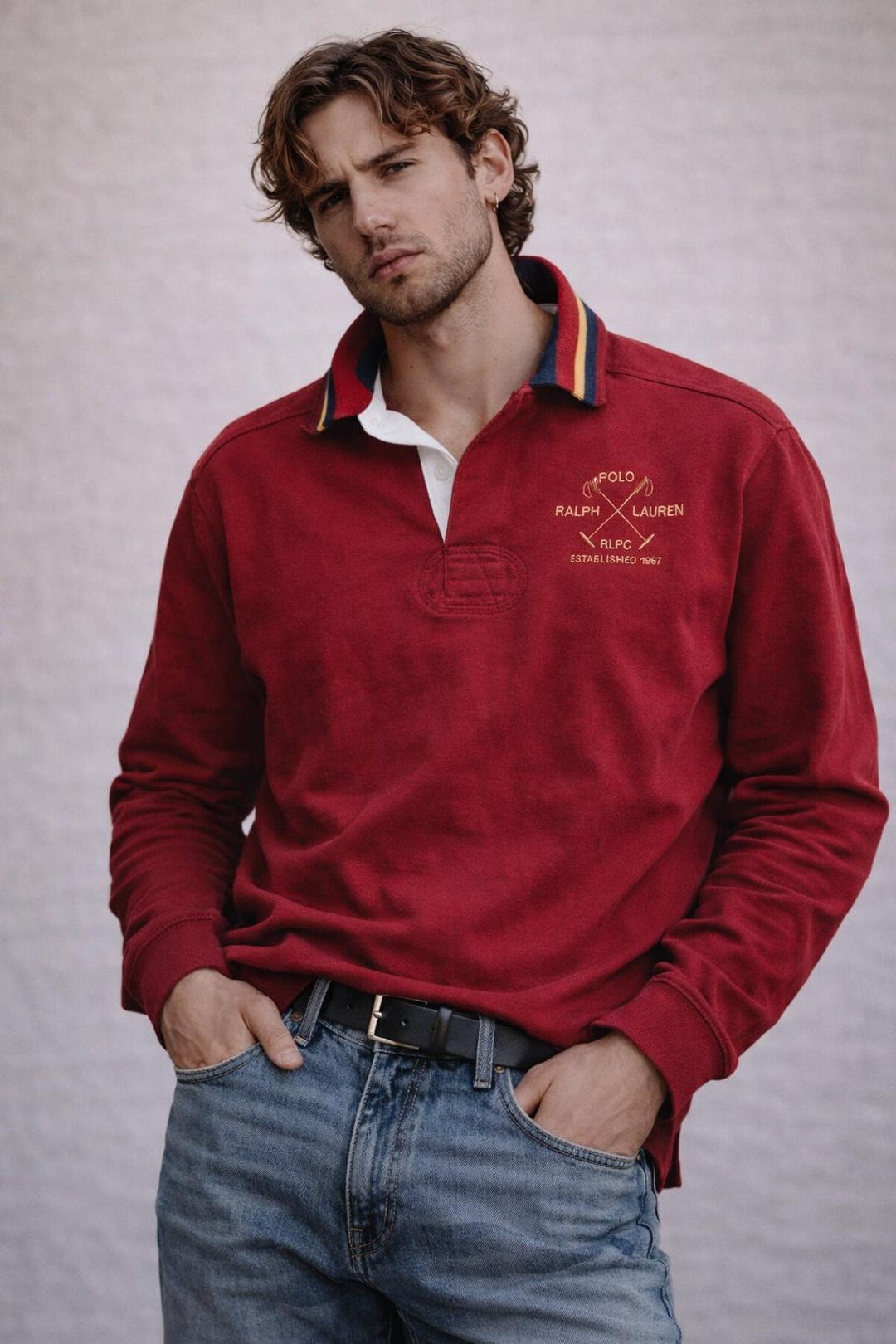 90s “POLO By Ralph Lauren” rugger shirt Vintage Polo Ralph Lauren Rugby Shirt | 90s Skater Streetwear