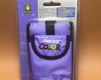 Game Boy Color Tragetasche Lila Nylon Tasche Vintage 1990er Jahre Nintendo Zubehör
