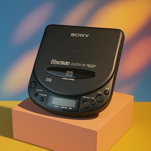 Vintage Sony Discman D-113CR : 90er Jahre Tragbarer CD Spieler, Compleet In Box (CIB) EU Stecker