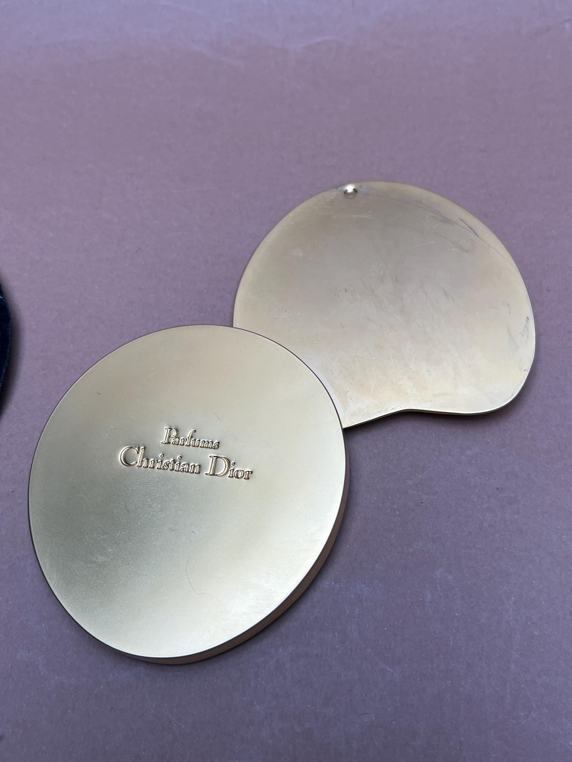 Christian Dior Heart Compact Mirror Gold Tone Vanity Pouch - Etsy
