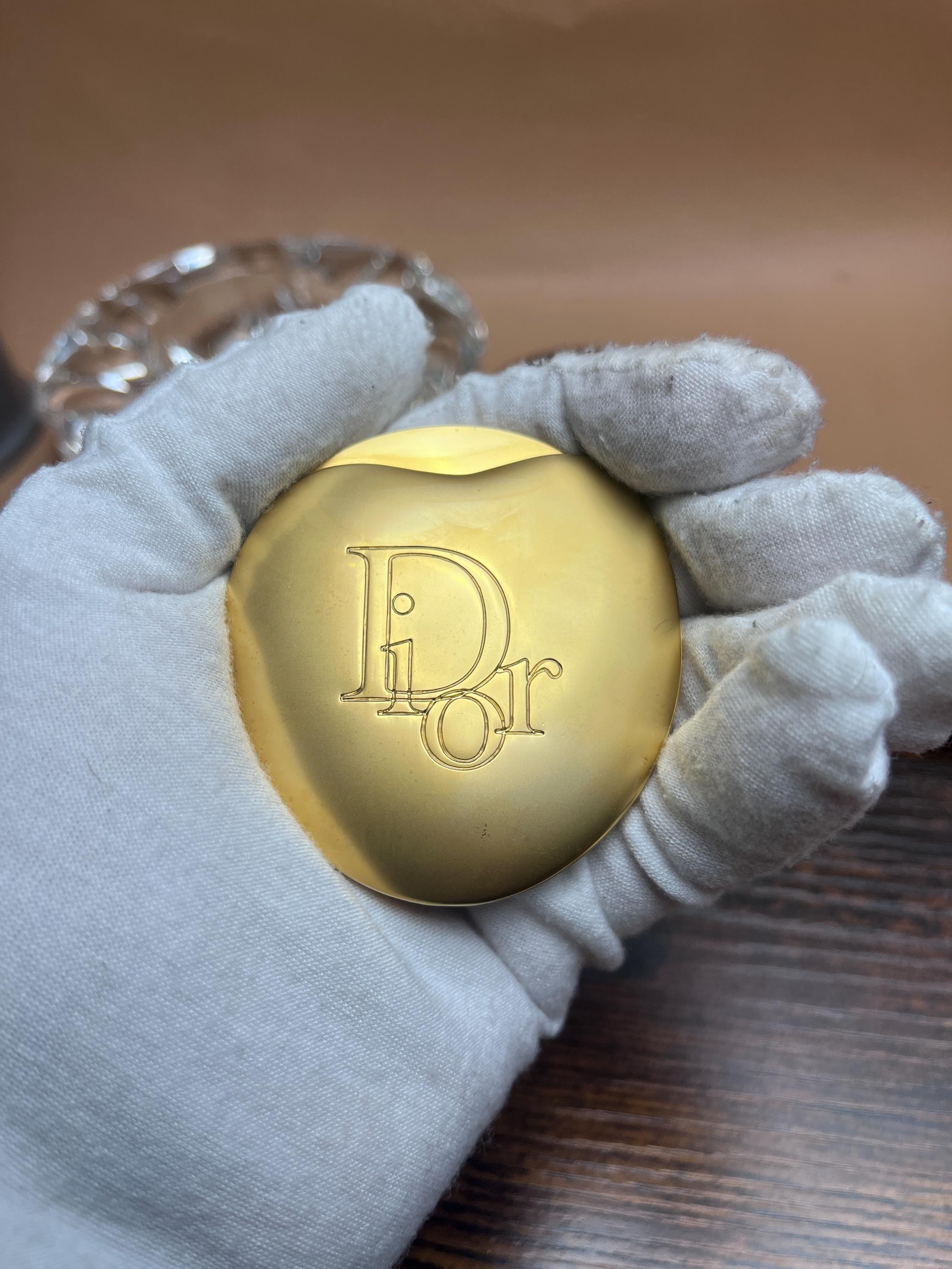 Christian Dior Heart Compact Mirror Gold Tone Vanity Pouch - Etsy