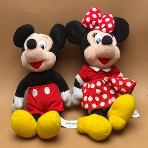 Vintage Minnie Mouse Beanie Babies {christmas Santa Claus