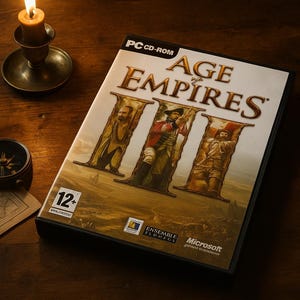 Age of Empires III PC-spel: 2005 komplett utgåva (3 skivor, manual, seriekod)