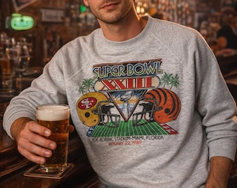 スーパーボウルXXIII スウェットシャツ | 1989 NFL | 49ers vs ベンガルズ | アメリカ製 | XL
