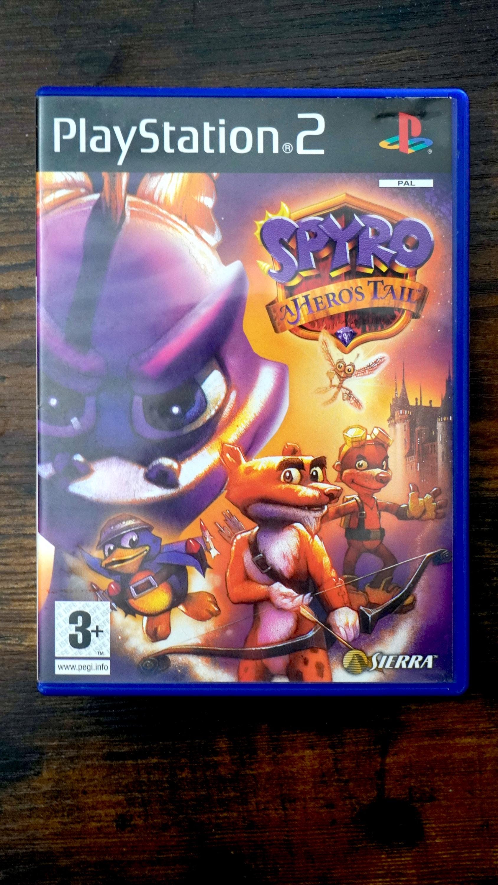 Spyro A Hero's Tail PS2 Game CIB PAL Version 2004 Platformer