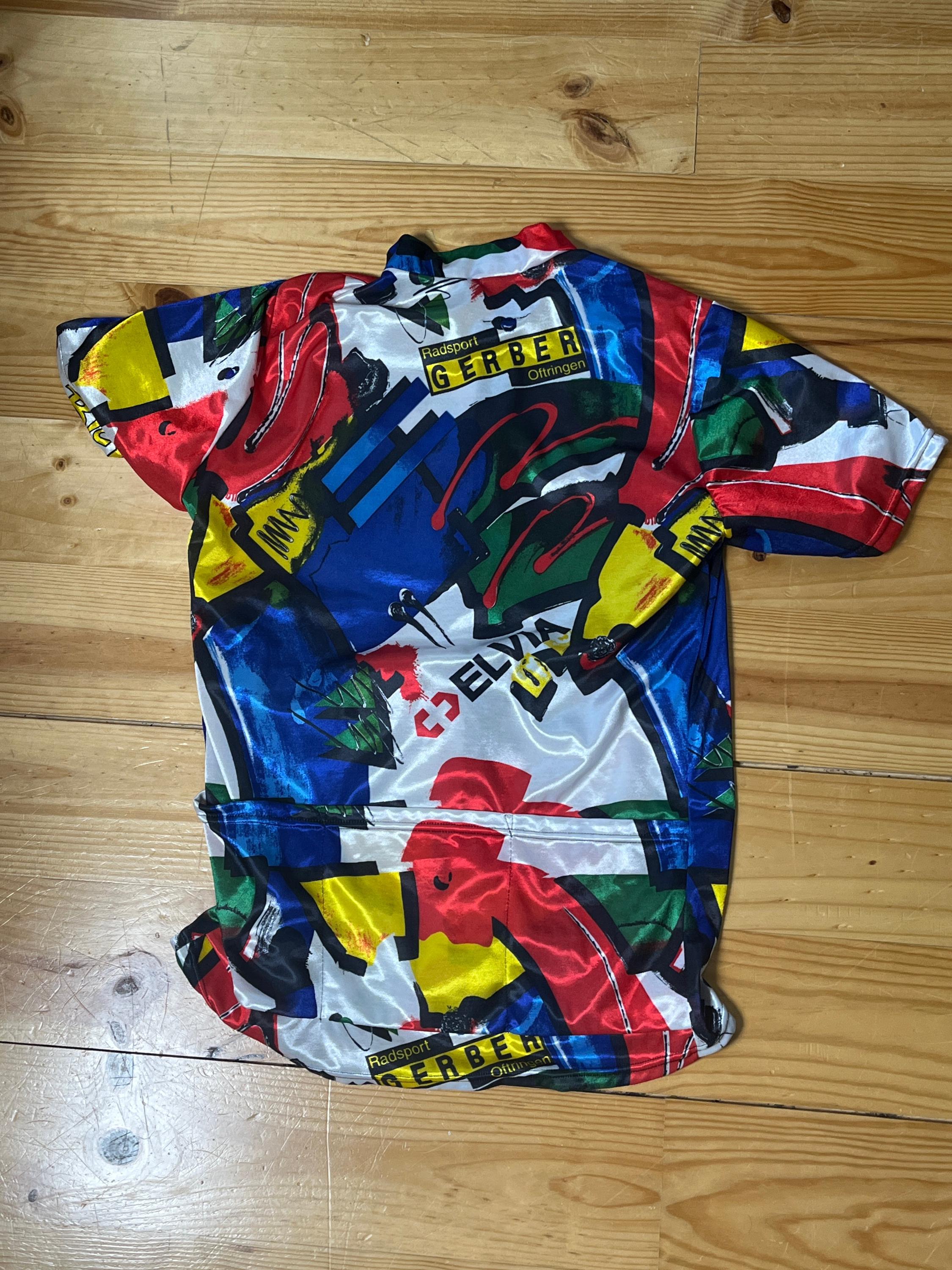 Vintage 90s Max Hürzeler Swiss Bicycle Team Jersey | Cycling Shirt