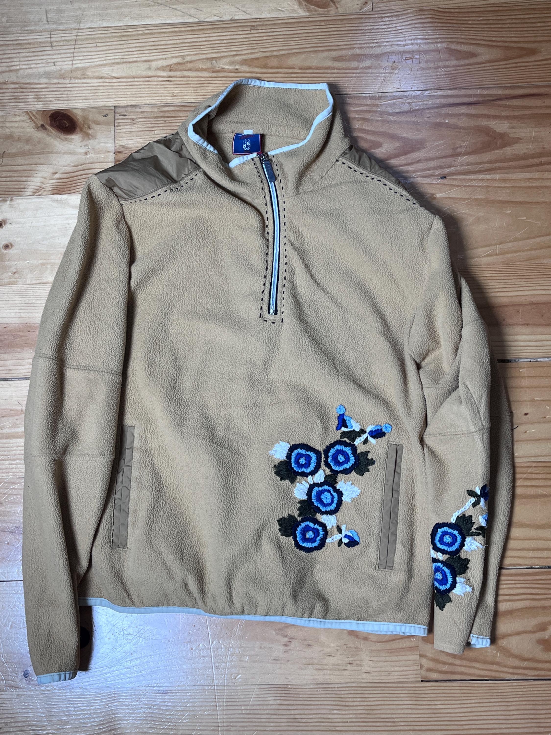 アールベルグ アルパイン 刺繍フリース プルオーバー エーデルワイス 