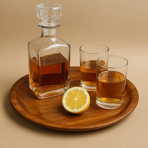 Vintage Teak Veneer Tray: Mid-Century Modern Danish Serveware