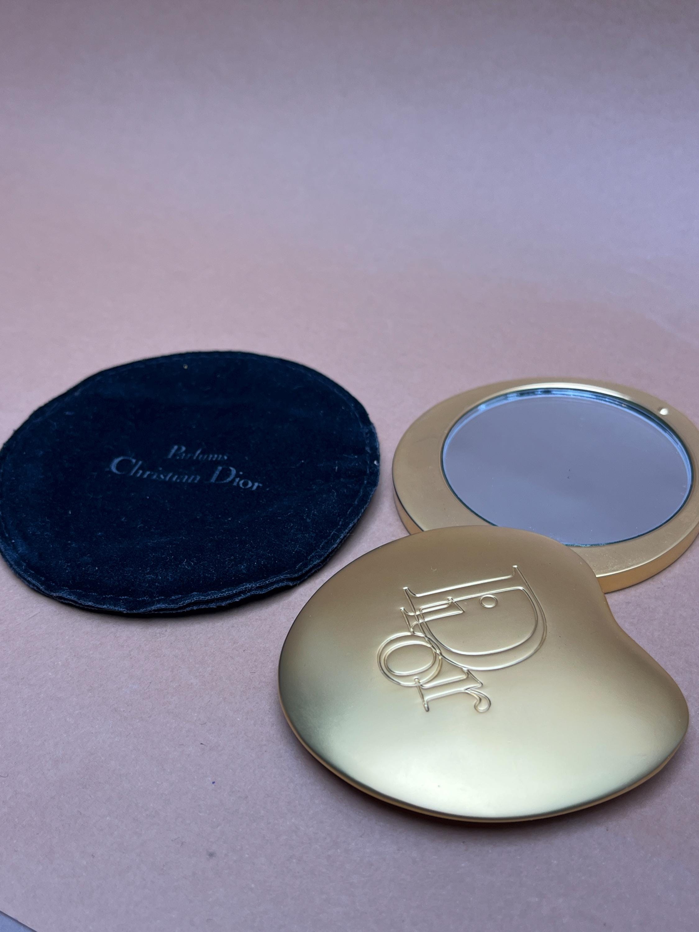 Christian Dior Heart Compact Mirror Gold Tone Vanity Pouch - Etsy