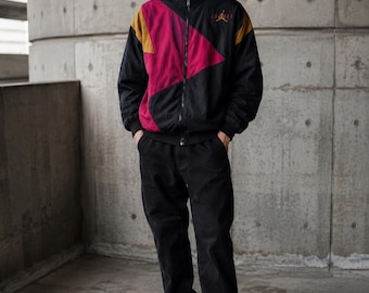 Vintage Nike Air Jordan Color Block Bomber Jacket Zip up Jumpman