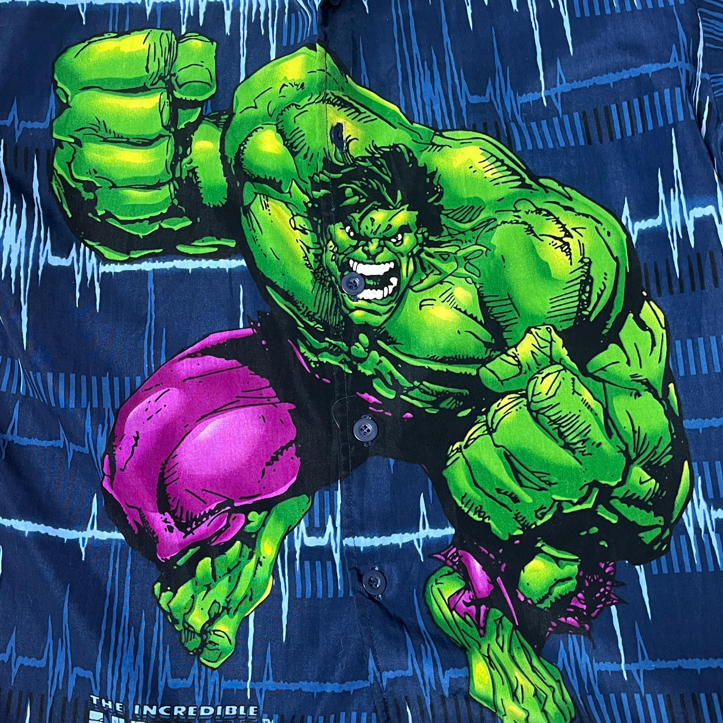 2002 Hulk Marvel NTD Button-up Shirt Size L - Etsy