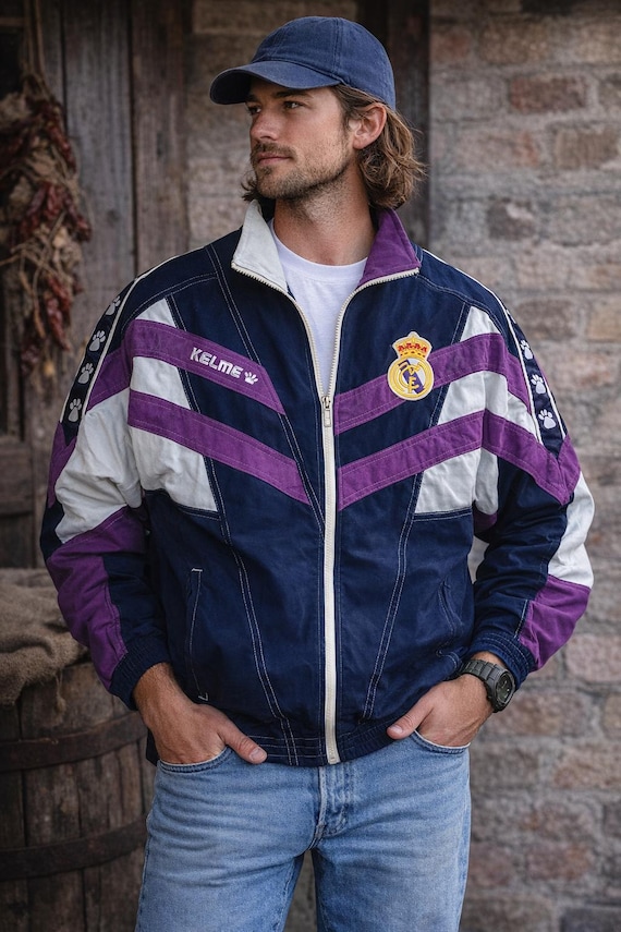 レア】レアル・マドリード KELME期 90s パープルシャツ L HONDA レア