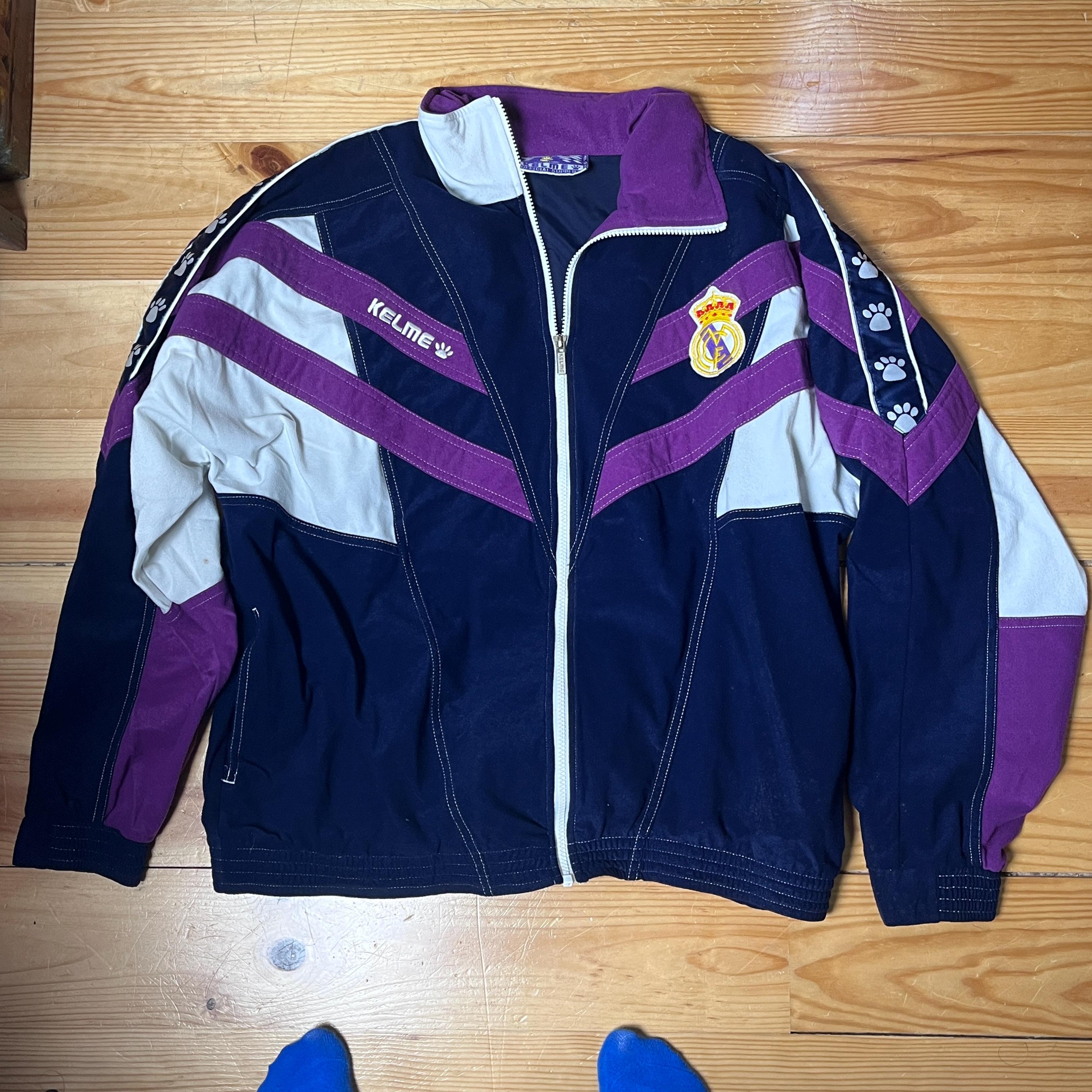 Vintage 1990s Real Madrid Kelme Track Jacket, Made in Spain