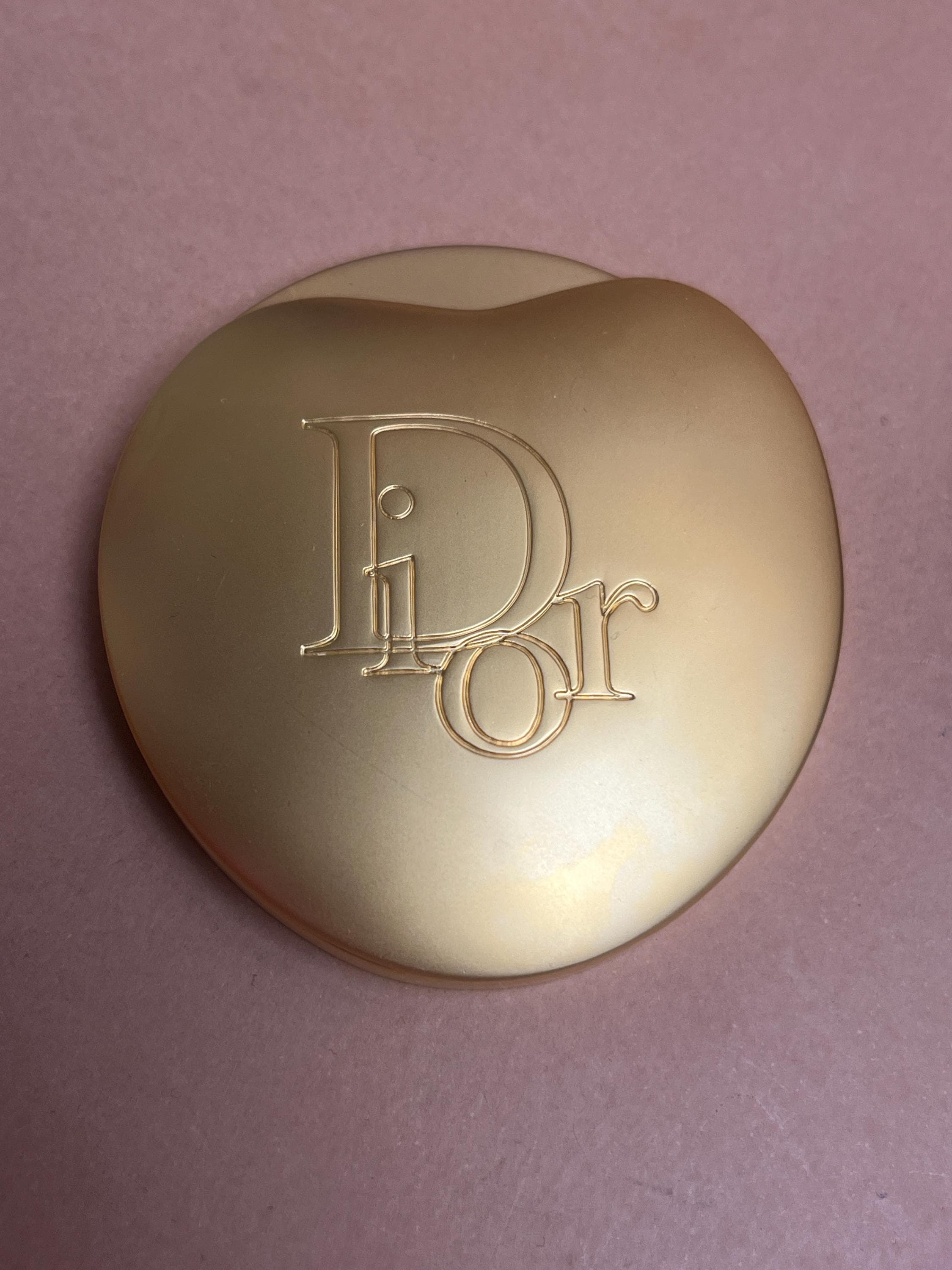 Christian Dior Heart Compact Mirror Gold Tone Vanity Pouch - Etsy