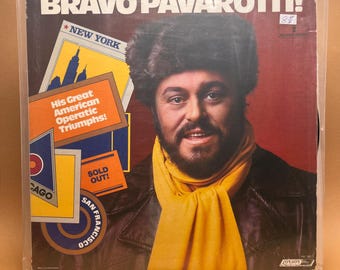 Luciano Pavarotti Bravo Pavarotti Vinyl 2LP, 1978 London Records Canada Opera Compilation PAV 2001-2