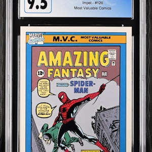 Graded Marvel Spider-Man Sammelkarte | 1990 Serie #29 | CGC 9.5 MT+ | Seltenes Vintage Sammlerstück