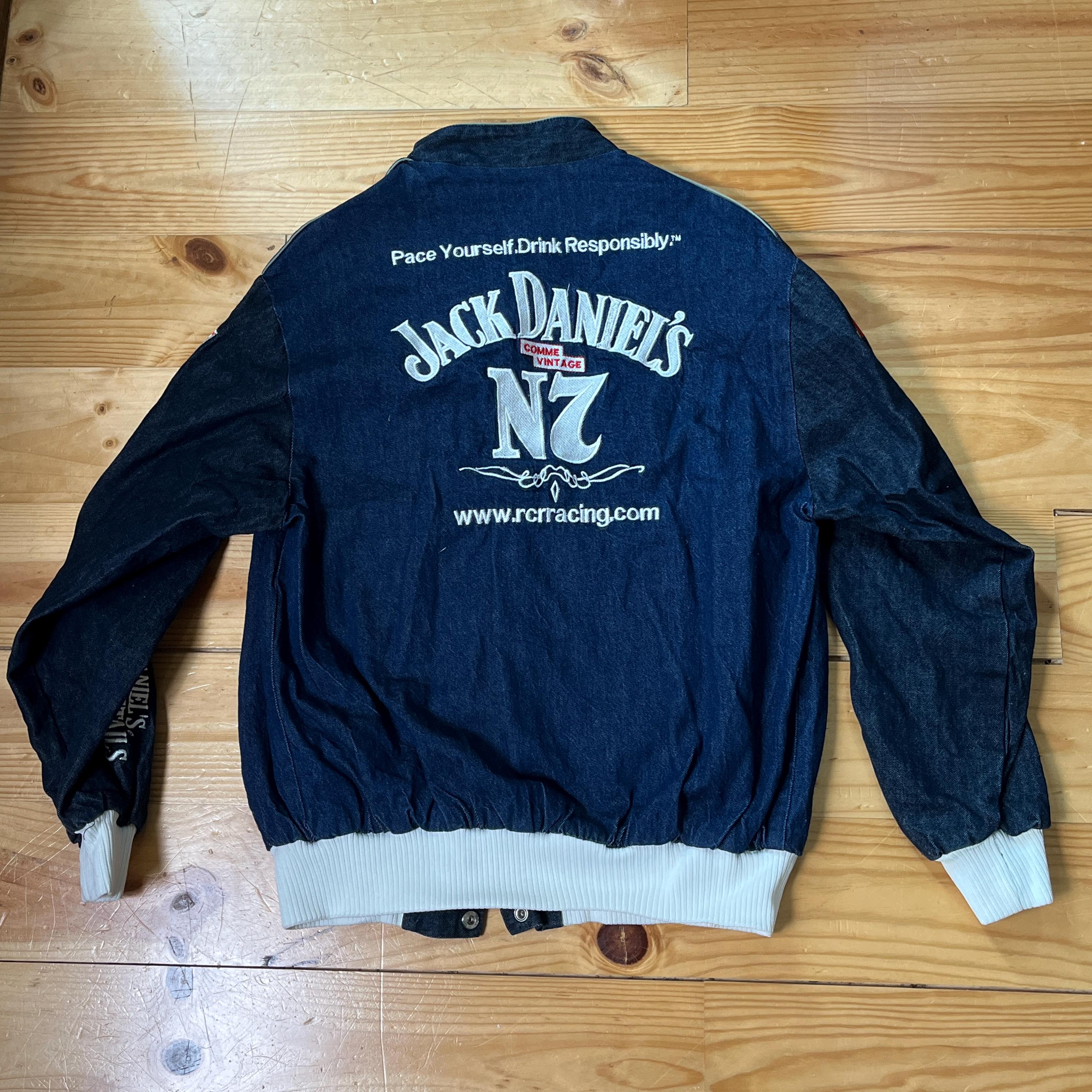 Jack Daniels Racing Jacket JH Design Embroidered Bomber Mens Large