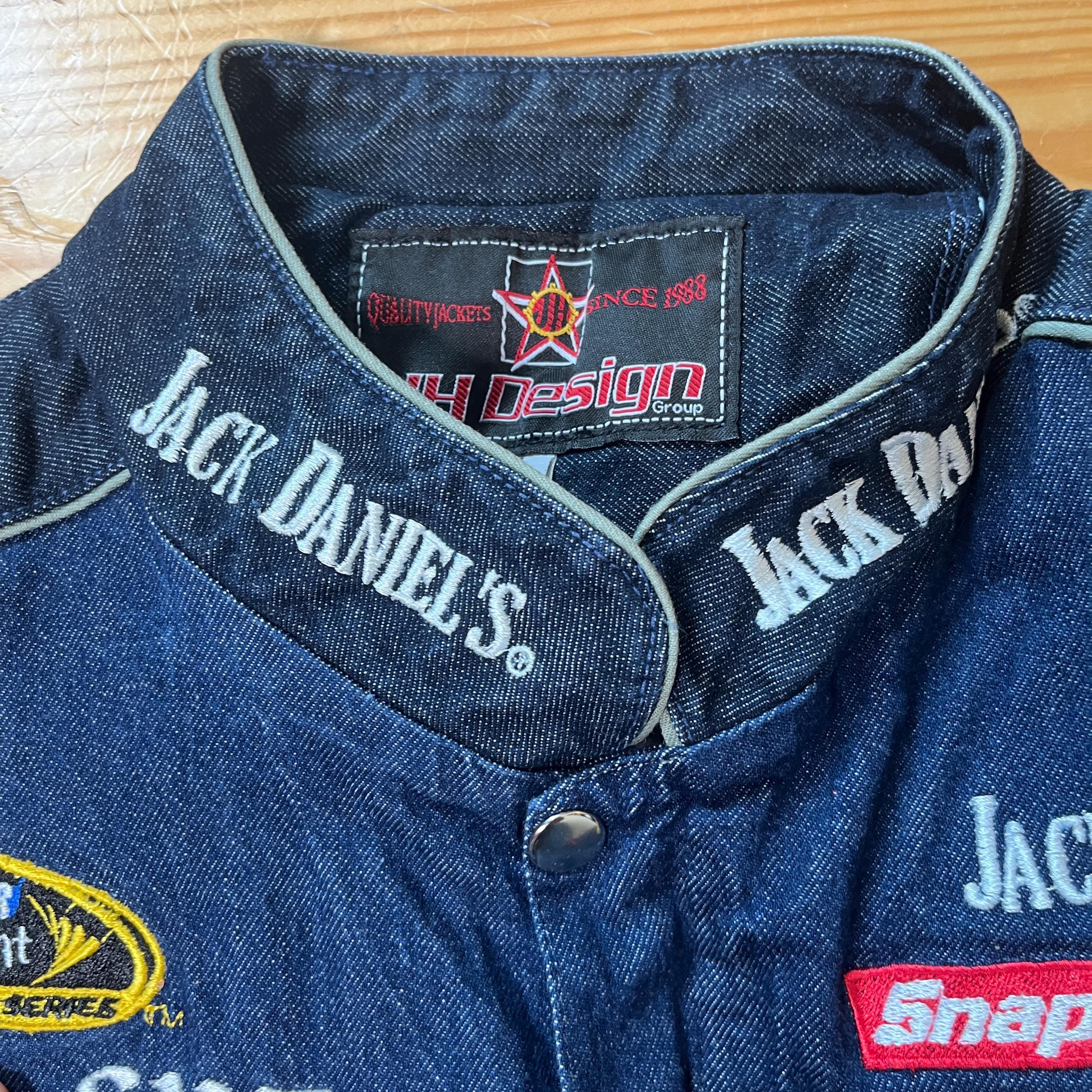 Jack Daniels Racing Jacket JH Design Embroidered Bomber Mens Large