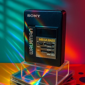 Sony Walkman WM-B15 | Mega Bass Cassette Player | Vintage 80s/90s Japan | Tested + Working | With new Headphones