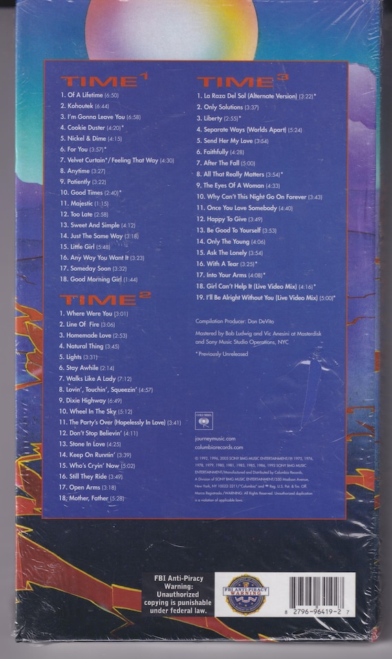 Journey Time 3 1992 3CD Box Set Sealed Columbia Sony Deluxe Book