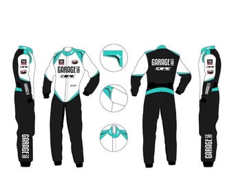 Sparco THUNDER MY22 Karting Suit Black/gren (CIK-FIA) Green || Black