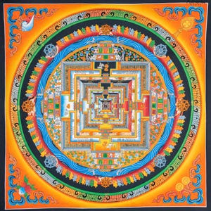 Kalachakra Mandala | Wheel of Time Mandala Thanka 100*100 CM