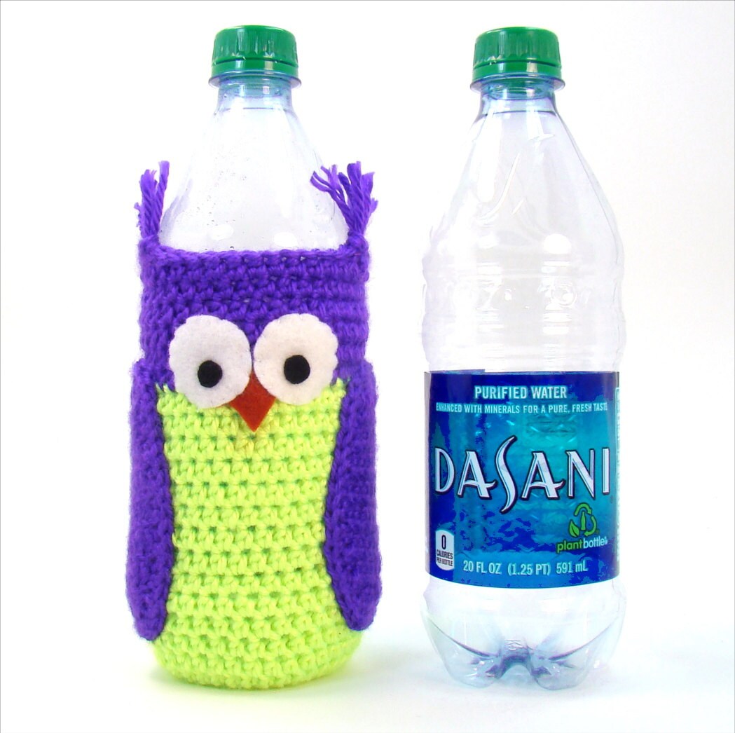 Crochet Water Bottle Cozy 32 Oz One Liter Water Bottle Carrier Water Bottle  / Wine Cozy 