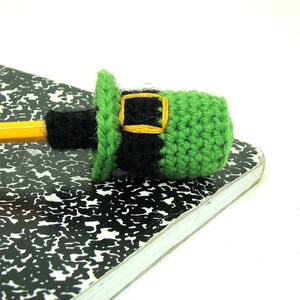 St. Patrick's Day Eraser Cover Crochet Pattern Pencil Topper PDF INSTANT DOWNLOAD image 2