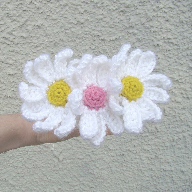 Daisy Flower Pencil Topper Crochet Pattern Yarn Bombing Pattern - Etsy