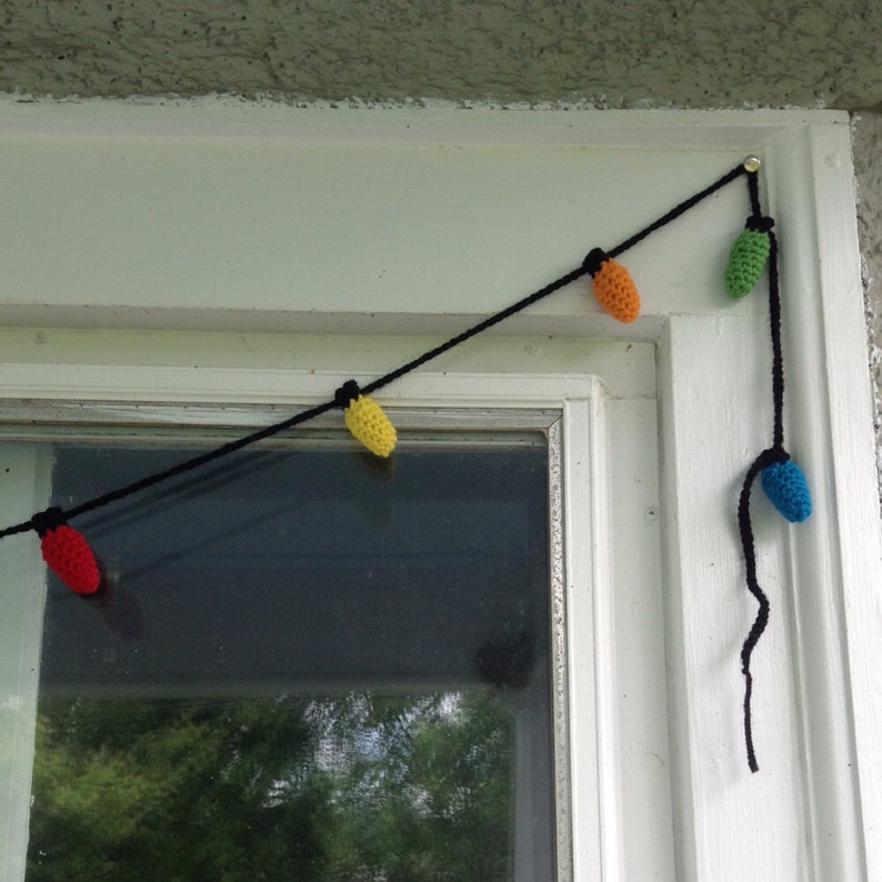 Christmas Lights Garland Crochet Pattern With 3 Size Bulbs Etsy